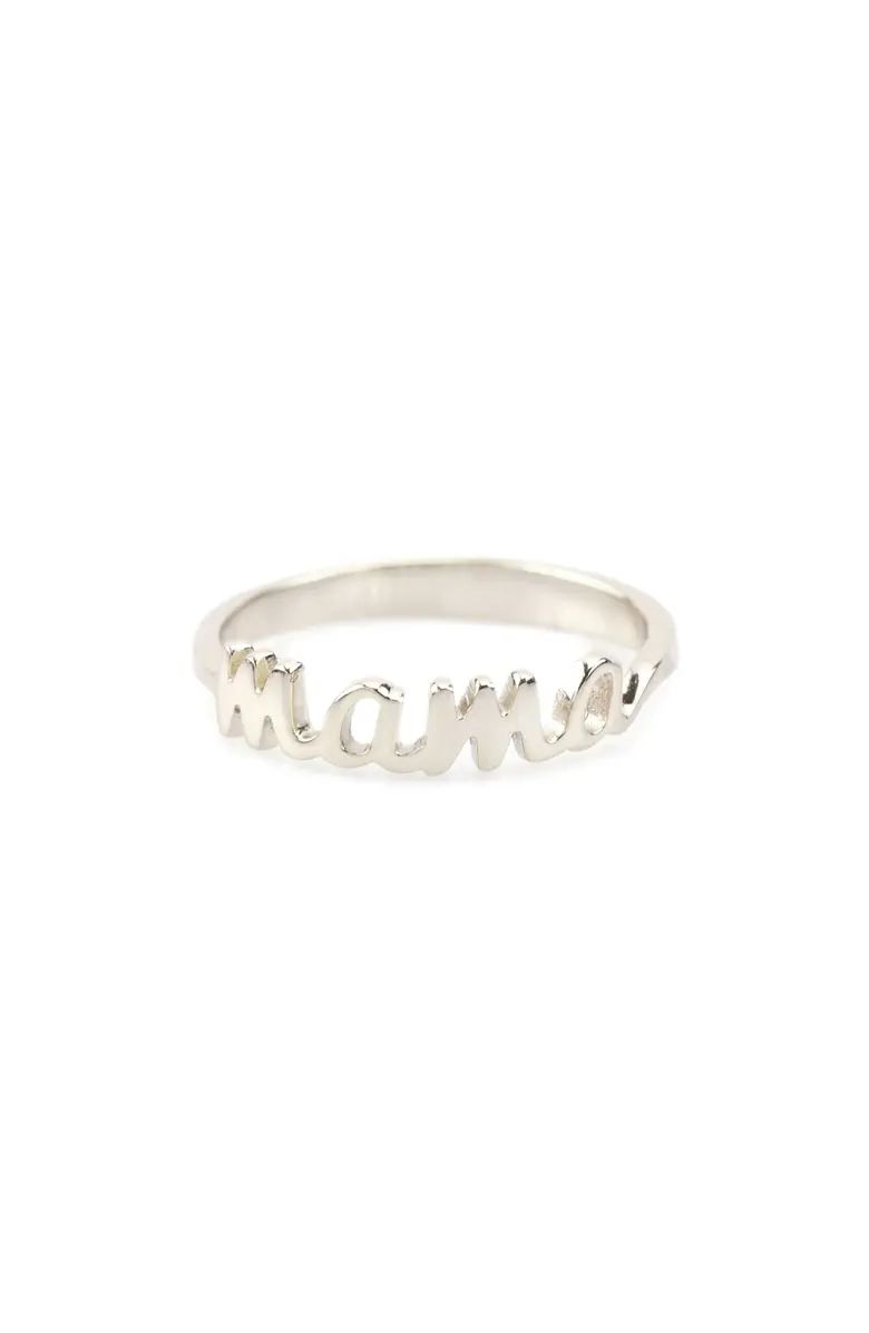 Kris Nations Mama Script Ring | Nordstrom | Nordstrom