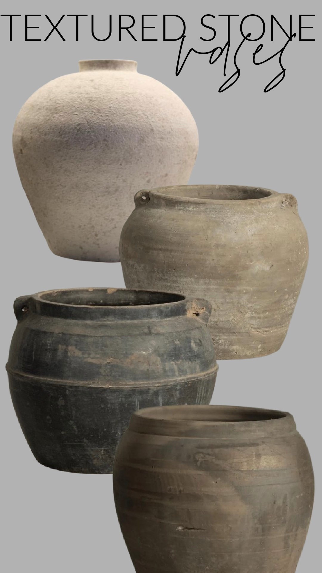 Textured stone vases that give that aged, antique pottery look without the vintage price tag. I love mixing these deeper tones in for contrast—they add warmth, depth, and that collected-over-time feel to any space.

Perfect for layering on shelves, consoles, or styling solo for a statement moment. High-end look for less.

#LTKHome