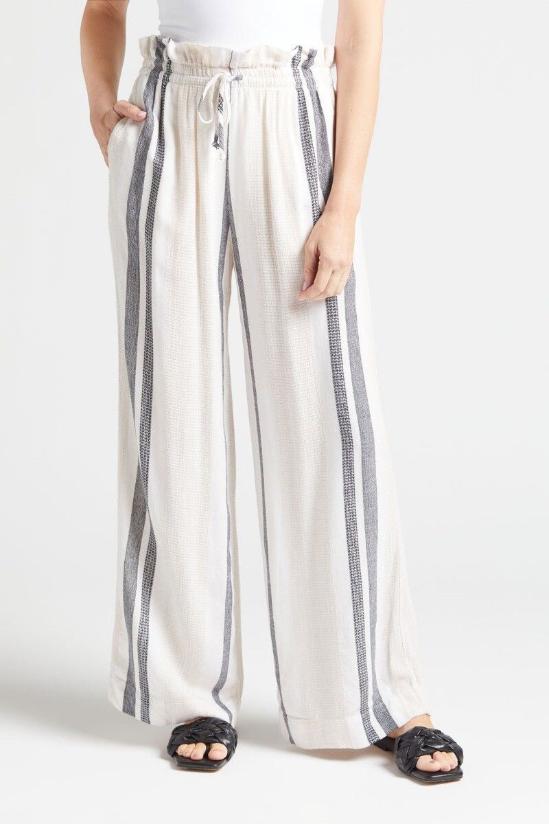 CLOTH AND STONE Stripe Wide Leg Pant | EVEREVE | Evereve
