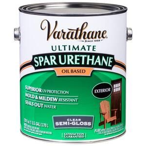 Varathane 1 gal. Clear Semi-Gloss Oil-Based Exterior Spar Urethane-9431 - The Home Depot | The Home Depot