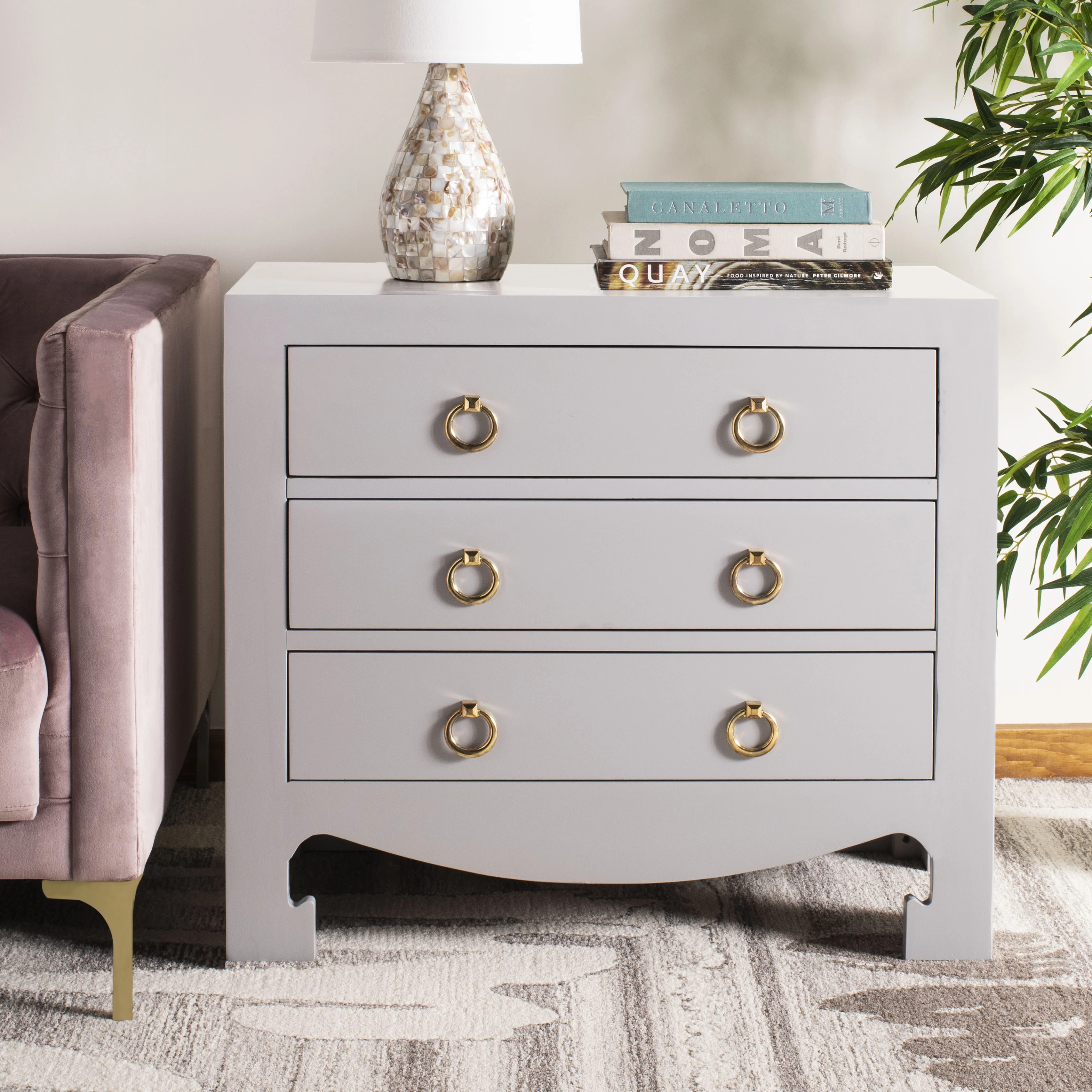 Safavieh Dion Contemporary Solid 3 Drawer Chest - Walmart.com | Walmart (US)