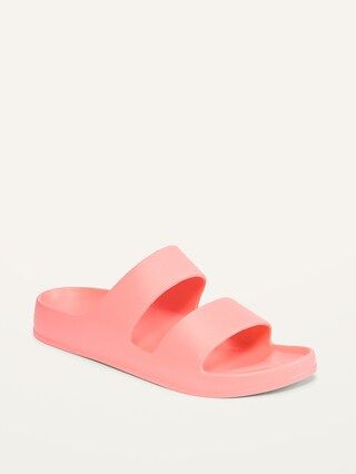 Sugarcane-Blend Double-Strap Slide Sandals for Women (Partially Plant-Based) | Old Navy (US)