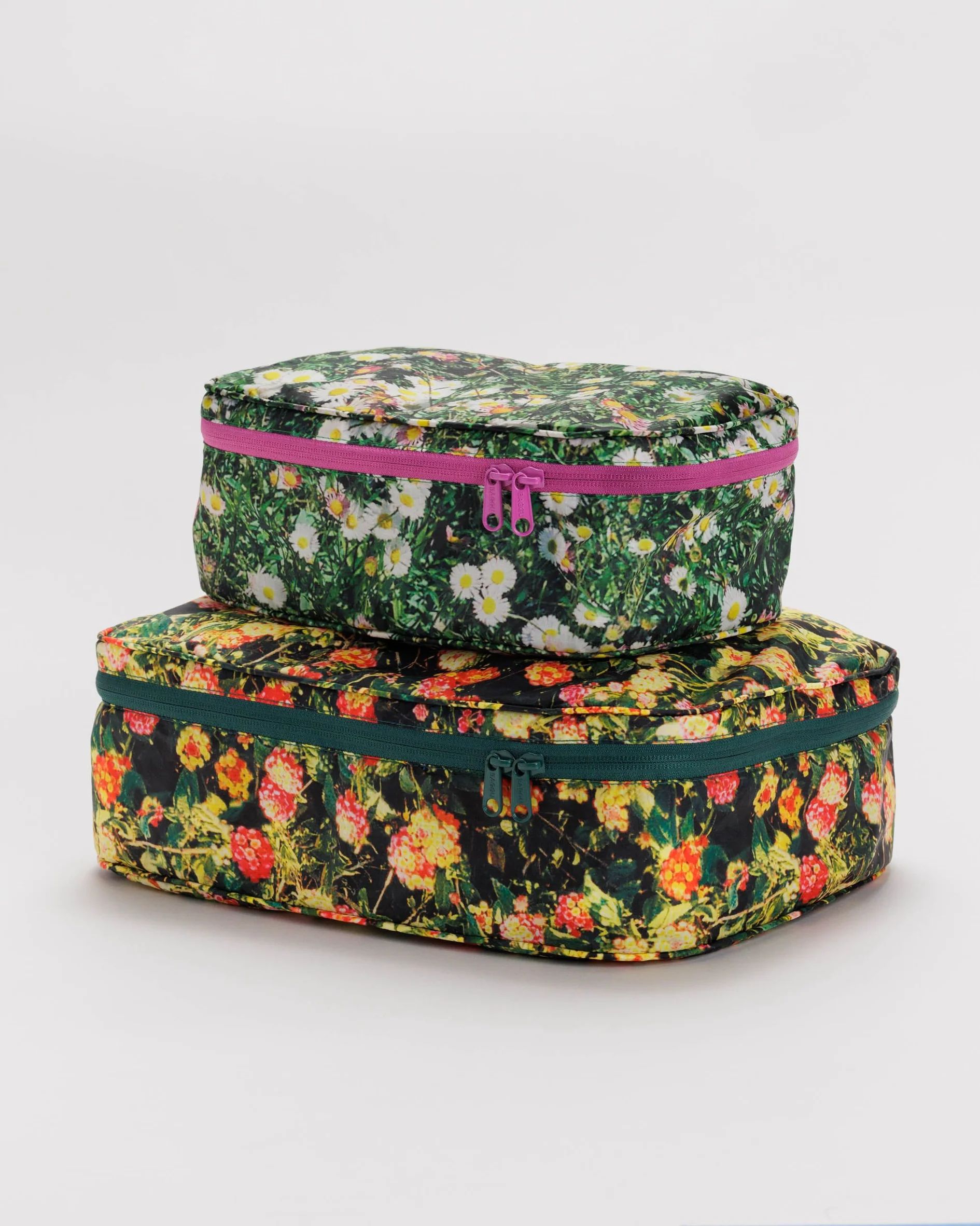 Packing Cube Set : Photo Florals - Baggu | BAGGU