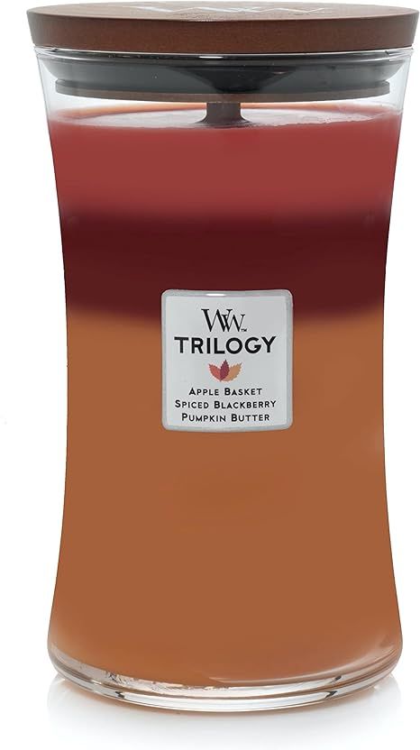 WoodWick Large Hourglass Candle, Autumn Harvest Trilogy, 21.5 oz | Amazon (US)