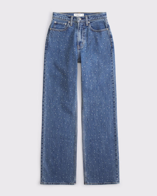 Curve Love High Rise 90s Relaxed Jean | Abercrombie & Fitch (US)