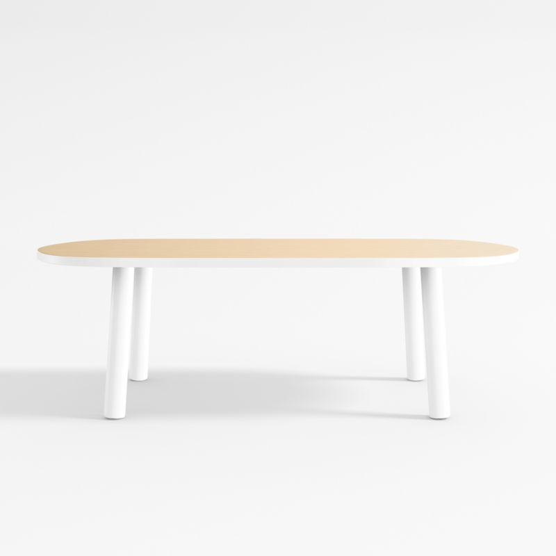 Rue Kids Adjustable White Wood Play Table with 15" Legs | Crate & Kids | Crate & Barrel