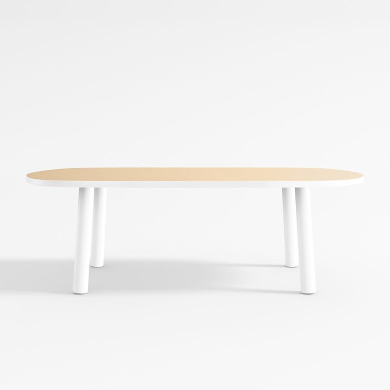 Rue Kids Adjustable White Wood Play Table with 15" Legs + Reviews | Crate & Kids | Crate & Barrel
