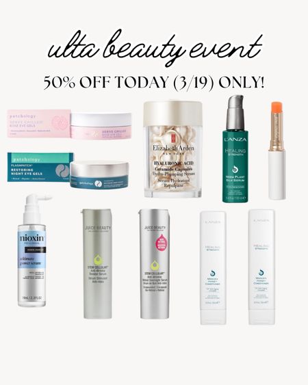 Ulta Semi-Annual Beauty Event sale - these items are 50% off today only! Tuesday, March 19, 2024! 

#LTKsalealert #LTKbeauty