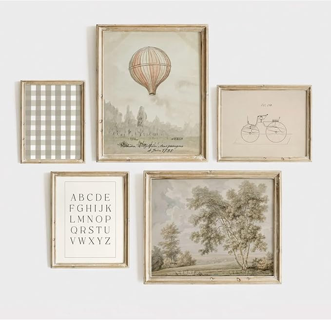 Boys Room Wall Art Decor Vintage Kids Wall Art Country Canvas Wall Decor Pictures Vintage Child W... | Amazon (US)