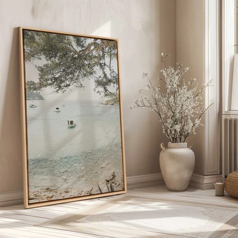 Peaceful Ocean Cove Canvas Print | Wayfair North America