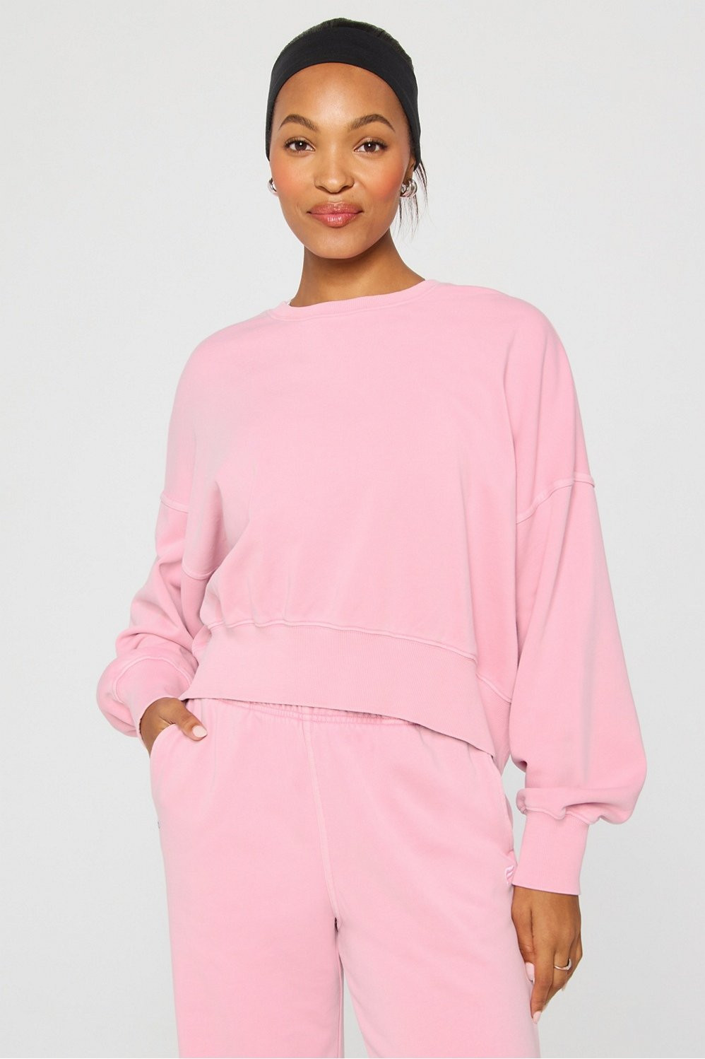 Year Round Terry Crew Neck Sweatshirt | Fabletics