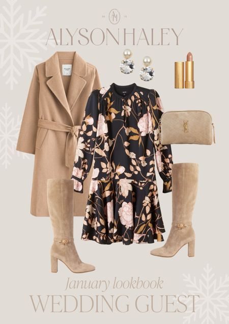 Wedding guest outfit idea. I love this floral dress and knee high boots. 

#LTKSeasonal #LTKstyletip #LTKworkwear