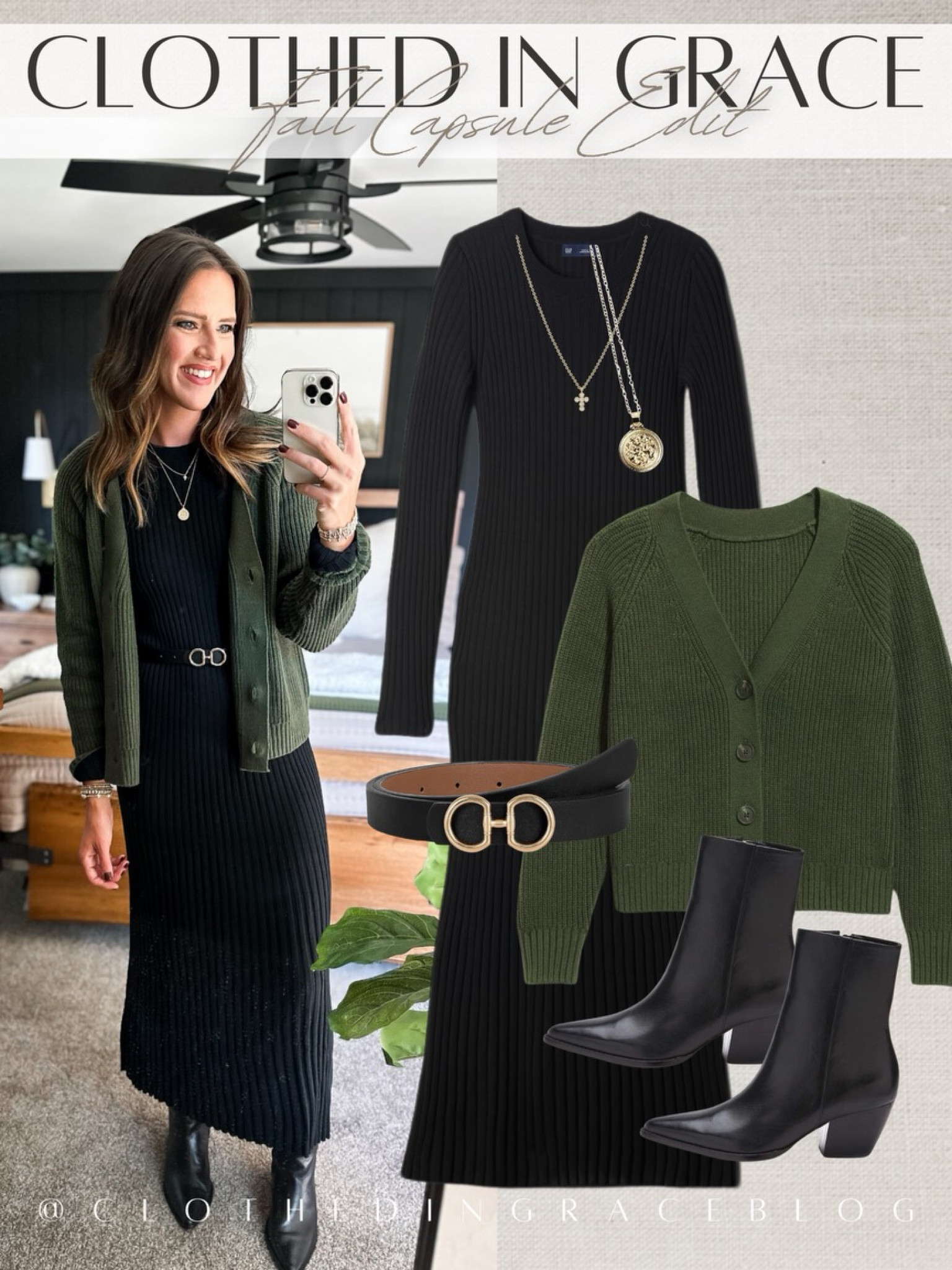 Fall Capsule wardrobe outfit inspiration 

Dress - size up, I’m in a medium 
Cardigan - small tall


#LTKFindsUnder50 #LTKStyleTip #LTKFindsUnder100