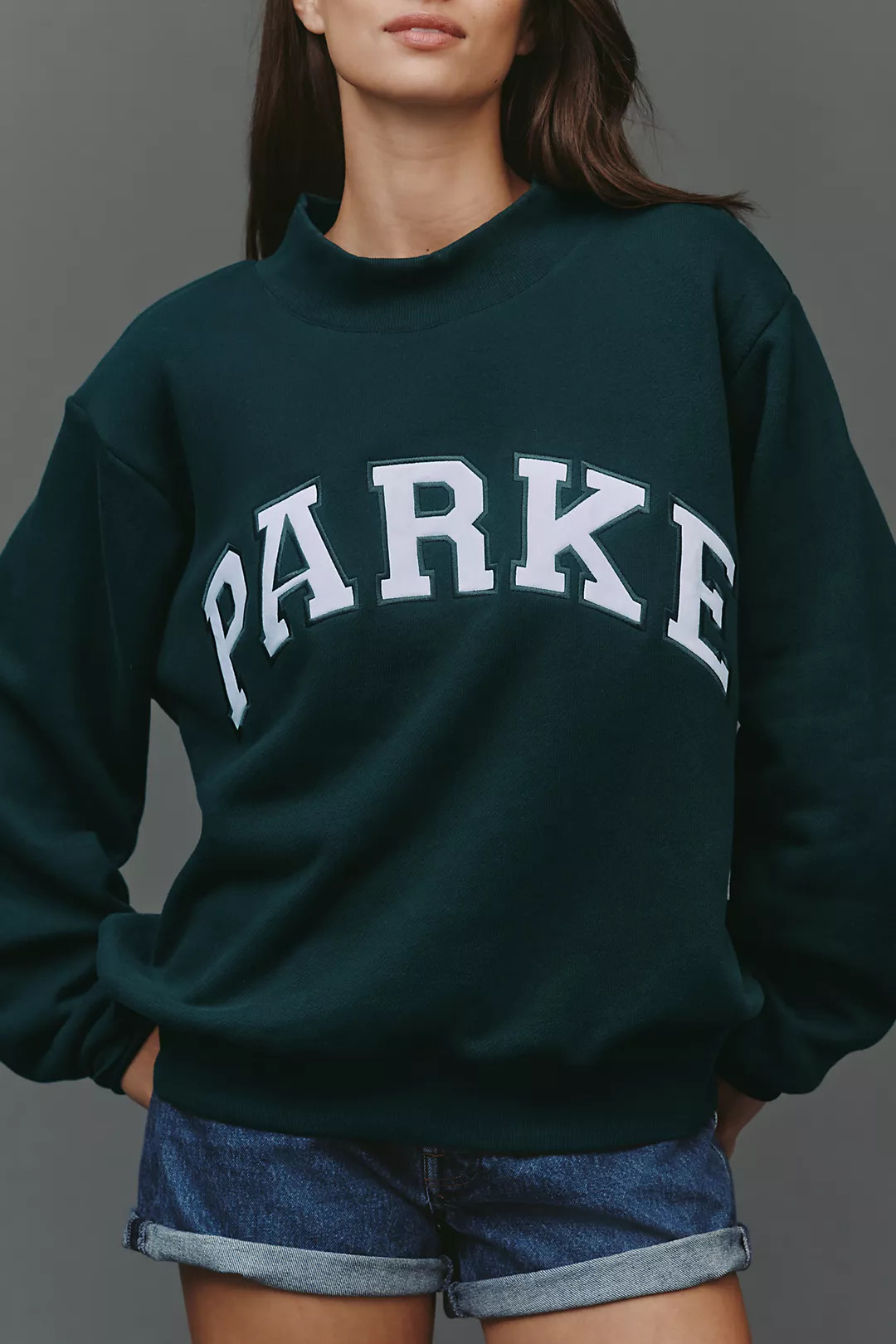 PARKE Varsity Mock-Neck Sweatshirt | Anthropologie (US)