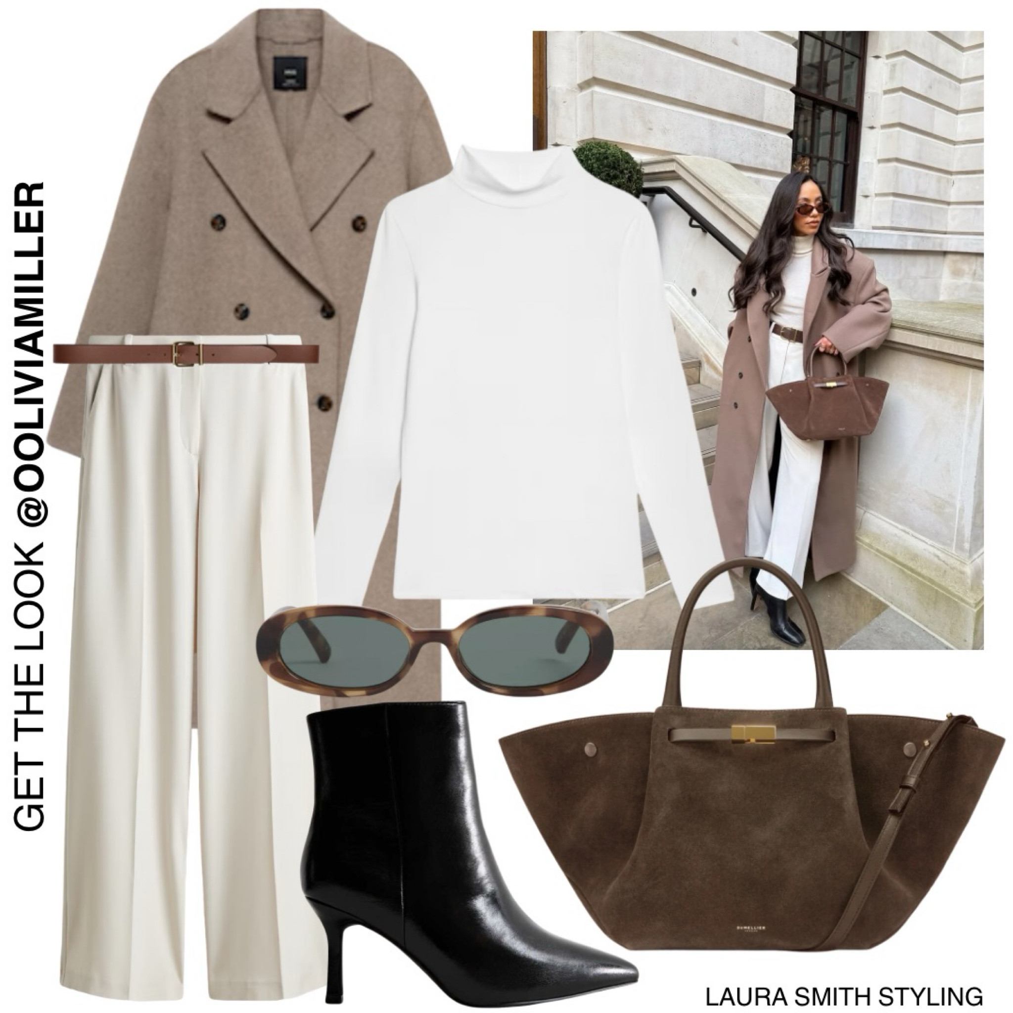 My favourite colour combo this season, brown and cream 🤍🤎

Including brown button coat, white turtleneck top, white trousers, brown belt, brown suede handbag, black heeled boots and brown sunglasses  

#LTKuk #LTKwinter #LTKstyletip