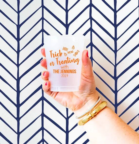 Trick or treat, Boo Y'all, Halloween cups, Halloween party cups, Personalized cups, Halloween fav... | Etsy (US)