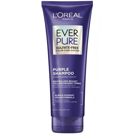 L Oreal Paris EverPure Sulfate Free Purple Shampoo - Squeeze Bottle 6.8 fl oz | Walmart (US)