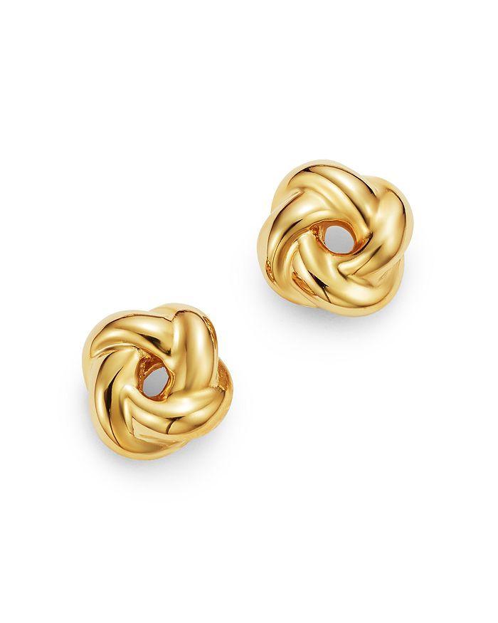 Bloomingdale's Love Knot Stud Earrings in 14K Yellow Gold - 100% Exclusive Back to Results -  Jew... | Bloomingdale's (US)