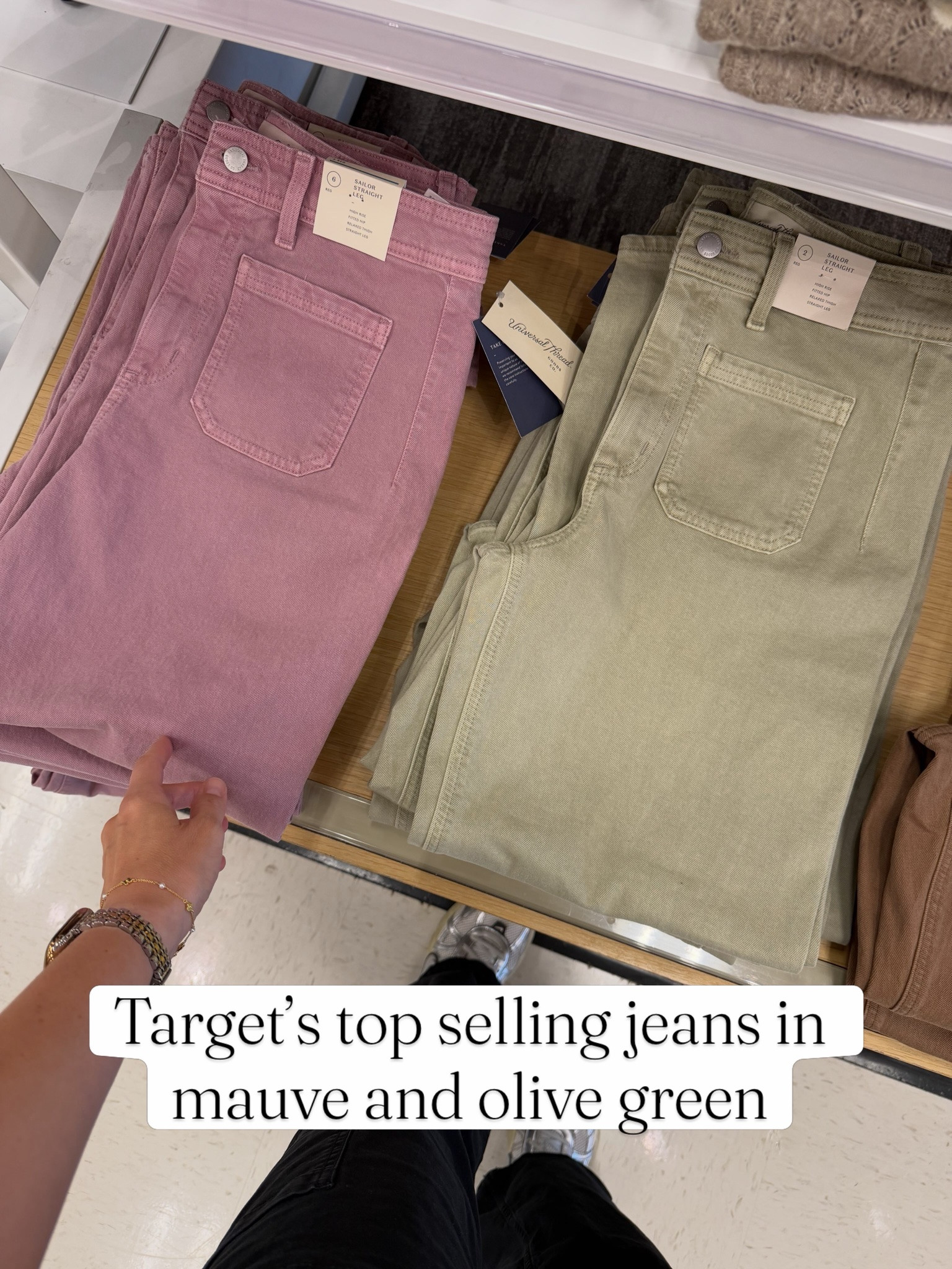 Target wide leg high rise jeans in new colors #targetstyle