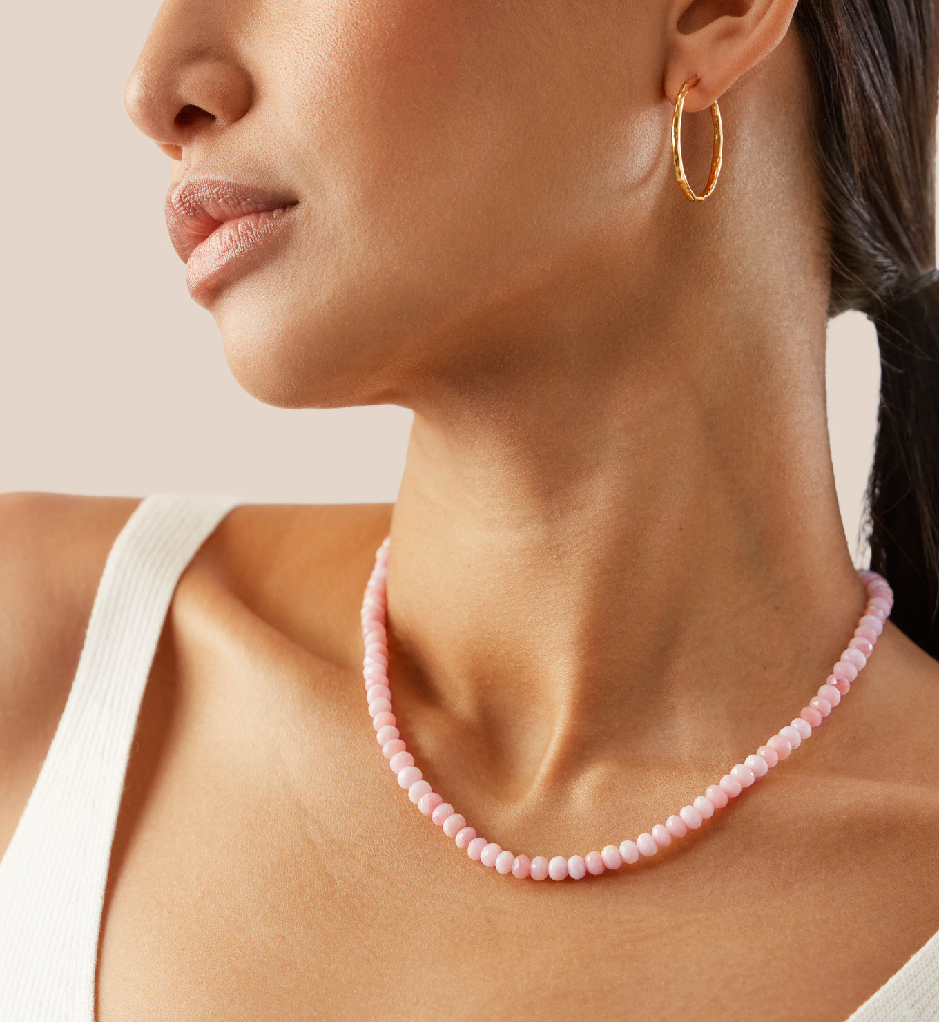 Love Beaded Gemstone Necklace adjustable 41-46cm/16-18' | Monica Vinader (Global)