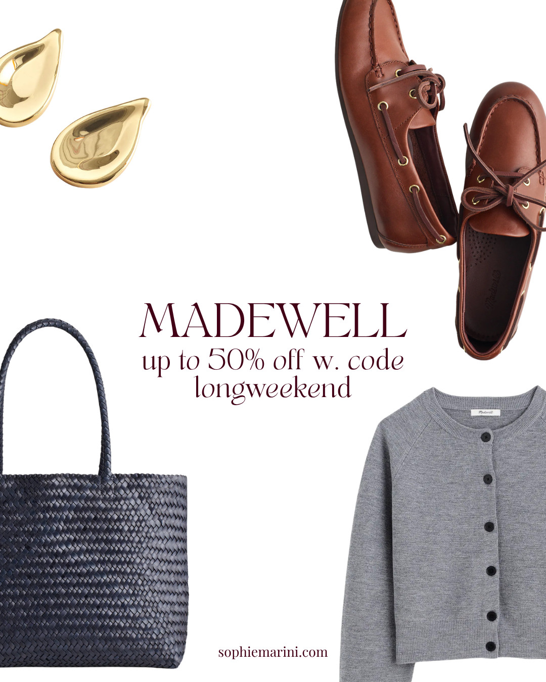 Madewell's Labor Day sale is up to 50% off with code LONGWEEKEND 🚨🛒everything linked. Comment SHOP and I'll DM the details 💌

Mini dresses, crochet trims, a green barn jacket, and the boat shoes I wear on repeat — all discounted. Use code LONGWEEKEND at checkout for up to 50% off. I already added the smocked mini dress and cropped wool cardigan to my cart.

[Madewell Labor Day sale, Madewell 50% off, mini dress, barn jacket]
#madewellsale #laborweekendsale #falloutfitideas  

 #LTKSeasonal #LTKSaleAlert