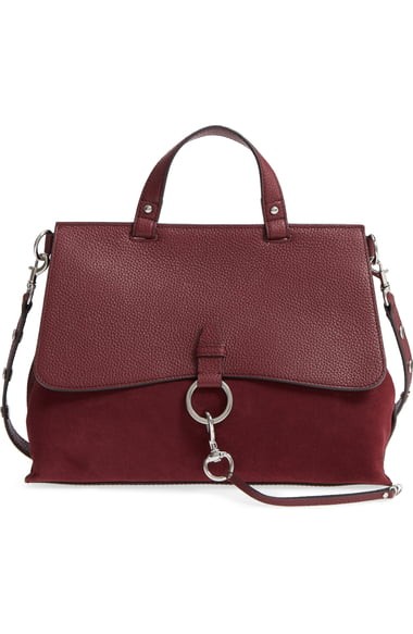 Medium Keith Suede & Leather Satchel | Nordstrom
