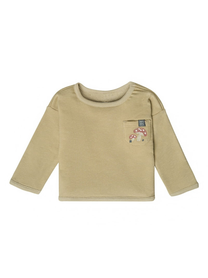 Modern Moments by Gerber Gender Neutral Drop Shoulder Long Sleeve Top, Sizes 0/3 Months - 24 Mont... | Walmart (US)