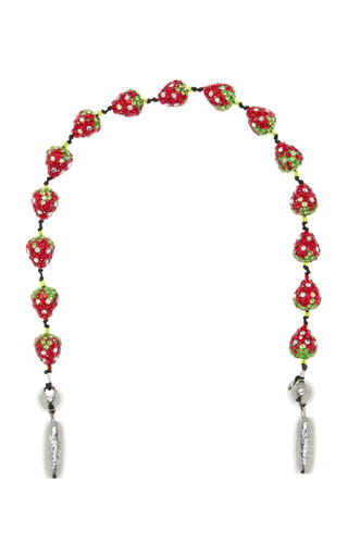 Strawberry Pavé Wristlet Phone Strap | Moda Operandi (Global)