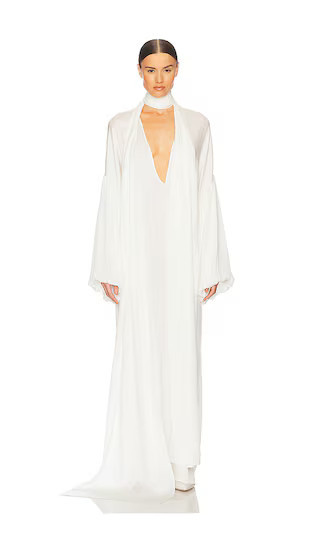 Helsa Serafina Silk Dress in White. - size S | Revolve Clothing (Global)
