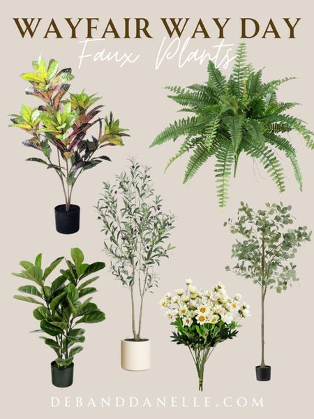 Check out these faux plants from Wayfair. Now is the time to get them with the Way Day sales. I believe all of these are under $60!

#LTKsalealert #LTKhome