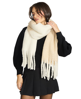 Women's Fringe Lofty Two-Tone Scarf | Macy's
