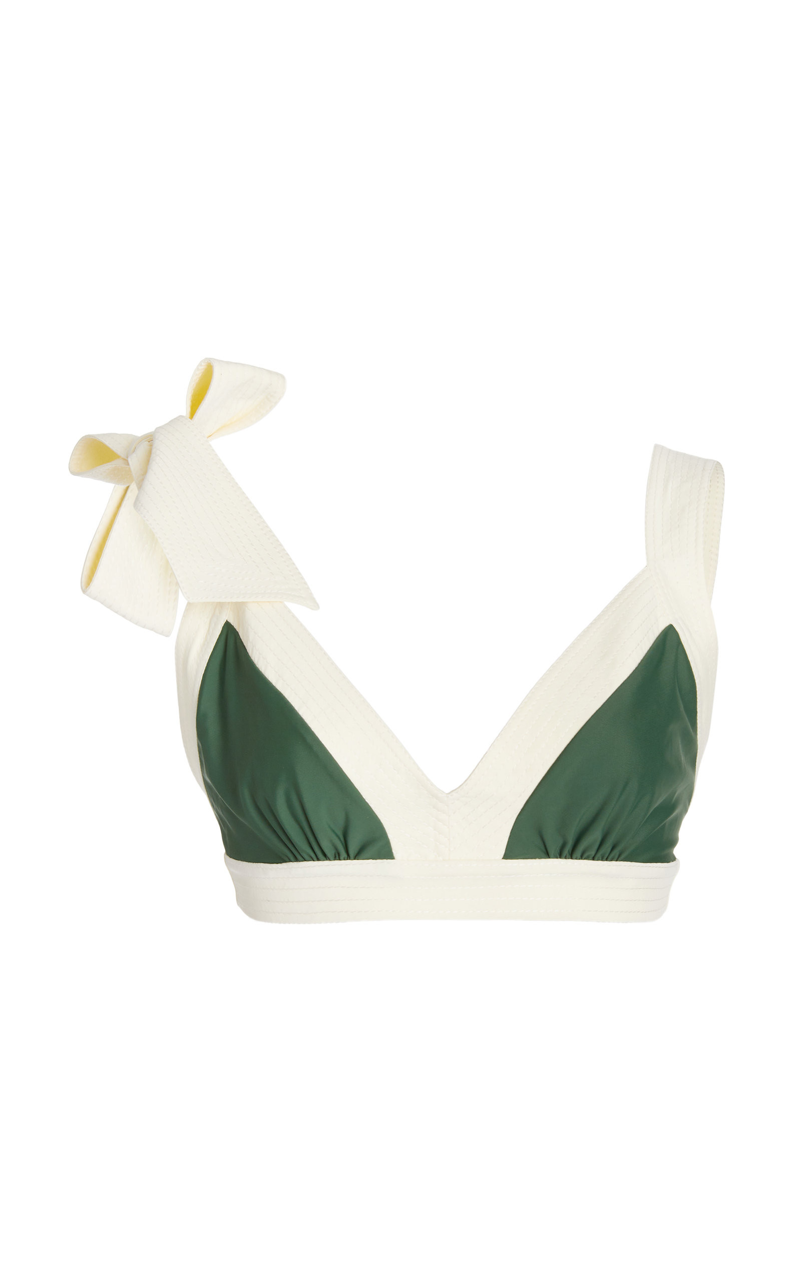 Selva Tie-Accented Bikini Top | Moda Operandi (Global)
