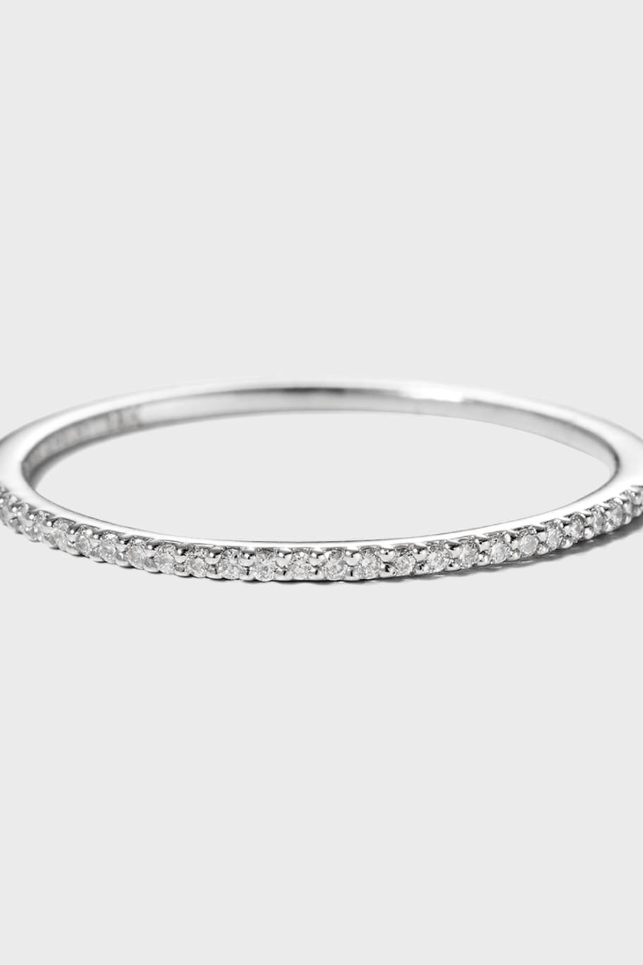 Lana 14k Gold Thin Flawless Diamond Stack Ring | Neiman Marcus