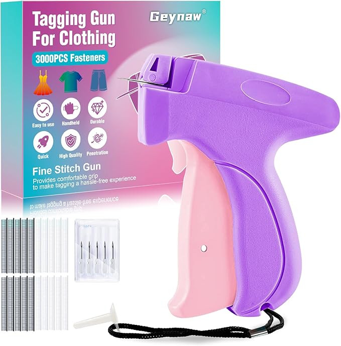 Stitch Gun for Clothes - Stitchy Tagging Gun for Clothing, Handheld Stitch Gun Quick Clothing Fix... | Amazon (US)