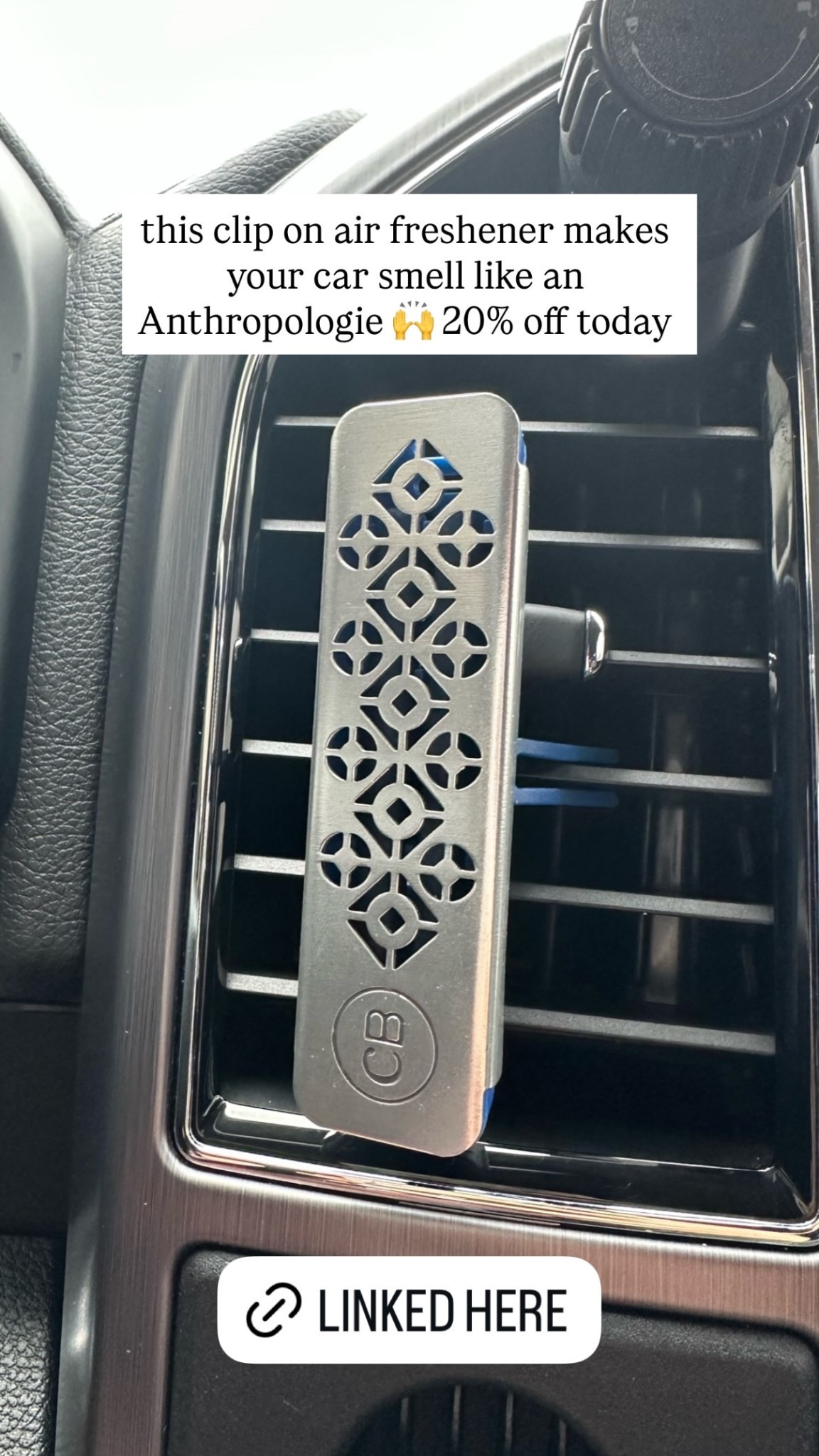 this clip on air freshener makes your car smell like an Anthropologie 🙌 20% off today

#LTKmomlife #LTKHoliday #LTKGiftGuide