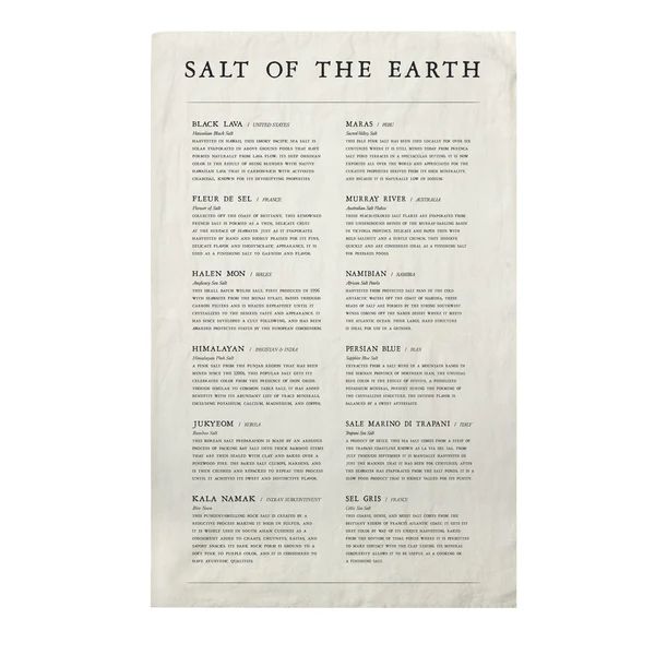 Salt of the Earth - Linen Tea Towel | Monika Hibbs Home