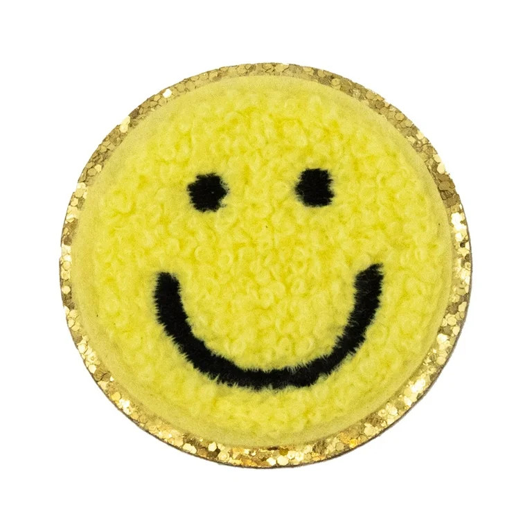 Hello Hobby Chenille Smiley Patch | Walmart (US)