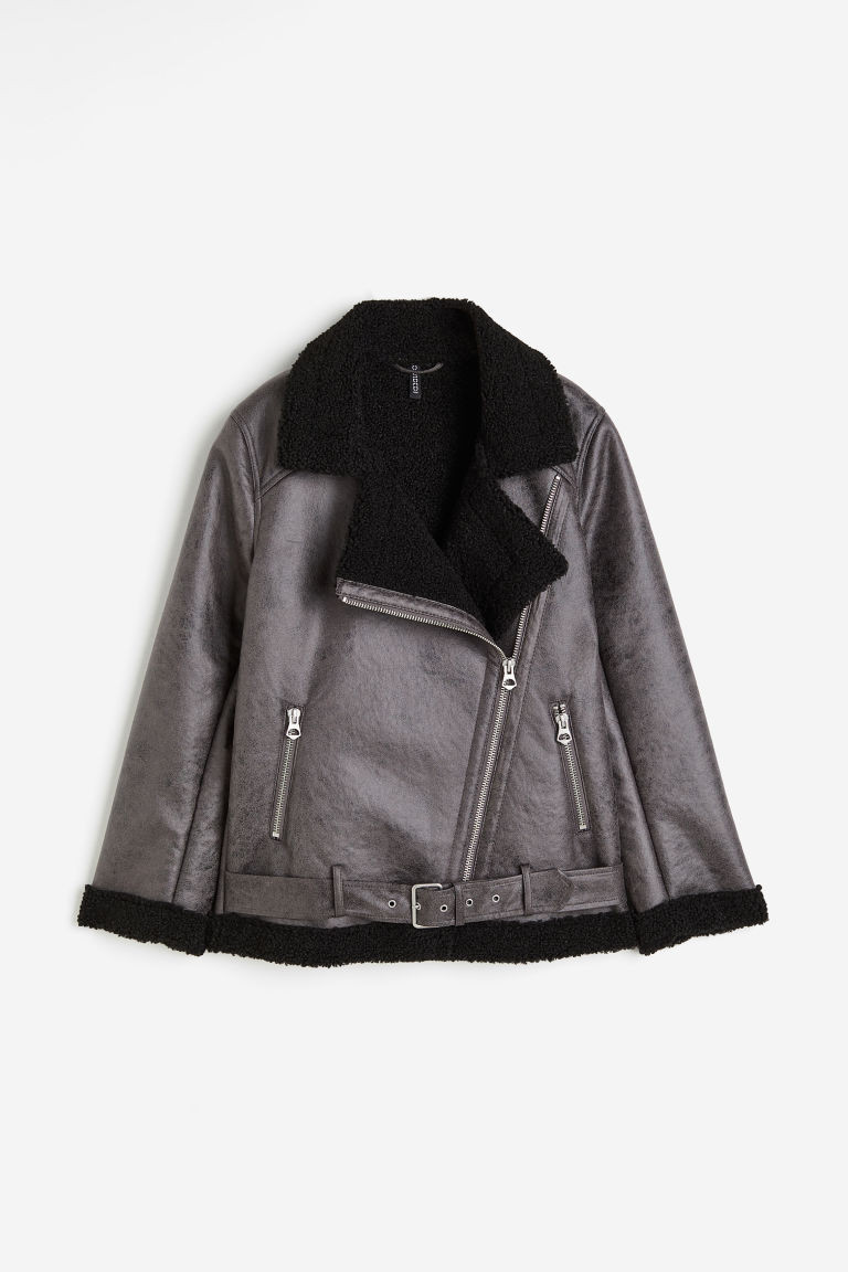 H & M - Aviator Jacket - Gray | H&M (US + CA)