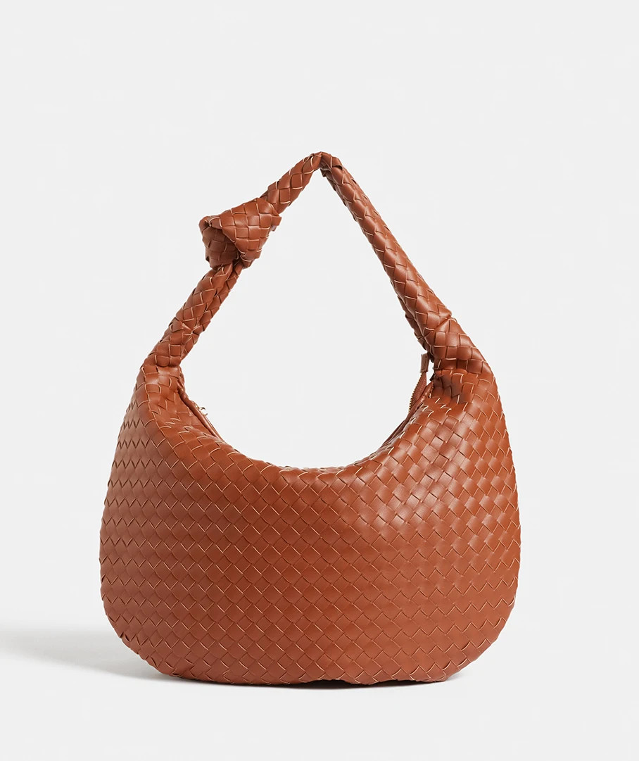 Tan Weave Knot Bag | Sussan