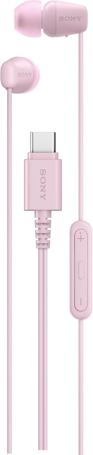 Sony IER-EX15C USB-C Plug, Wired in-Ear Headphones with Mic, Pink | Amazon (US)