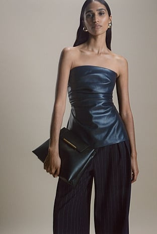 Tucked Strapless Top | Country Road