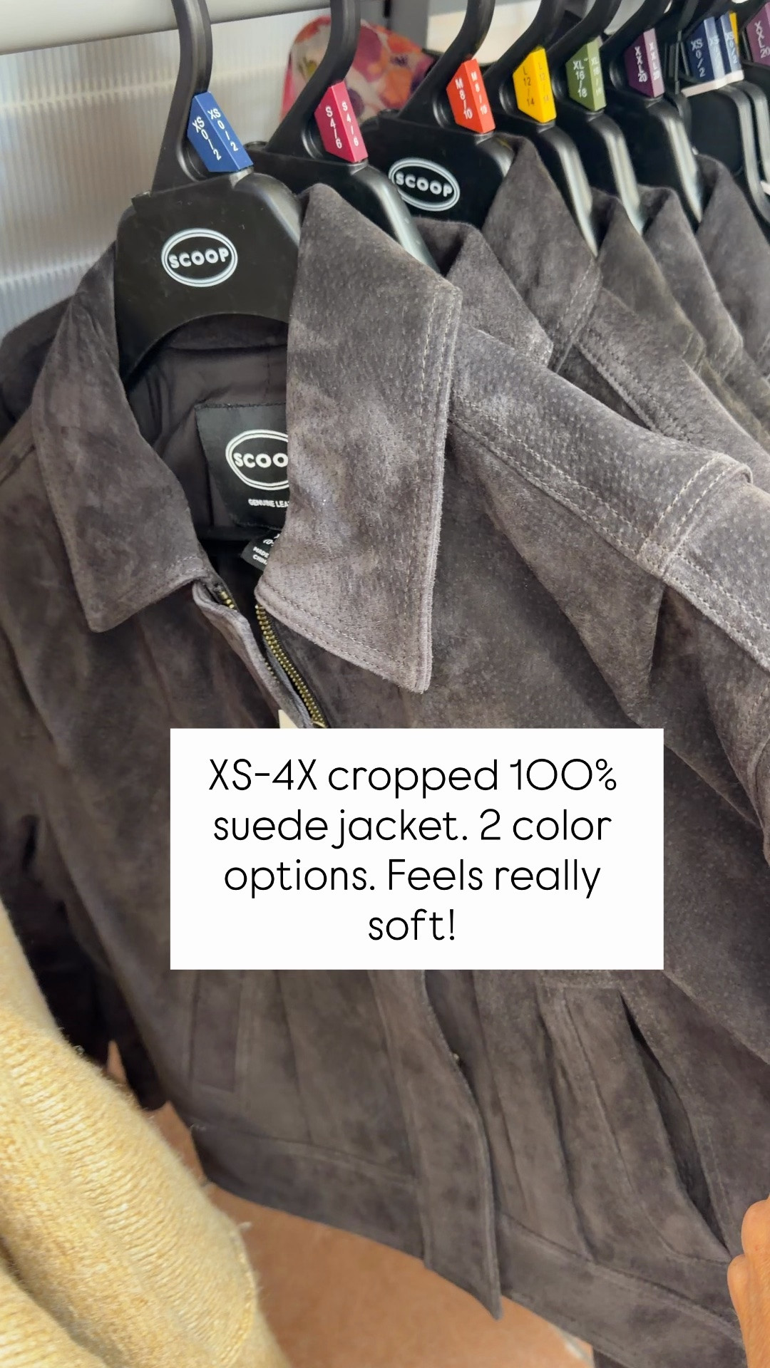 Fits true to size cropped suede jacket at Walmart