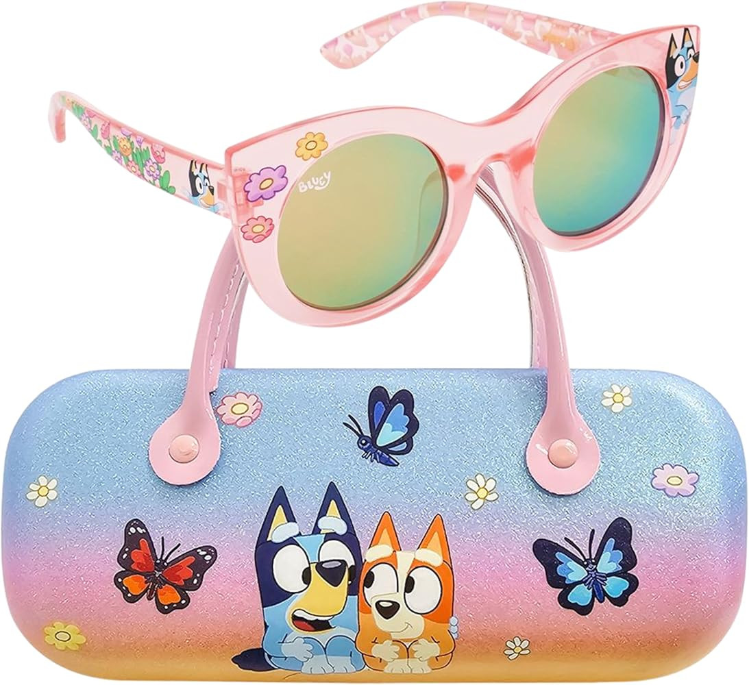 Arkaid BLUEY Girls Sunglasses with Case | Official BLUEY Mini-Handled Sunglasses Case and UV 400 ... | Amazon (US)