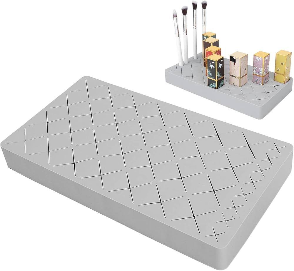 Betued Lipstick Storage Box, Lipstick Organizer, Silicone Makeup Storage Box Large 36 Grids Cosme... | Amazon (US)