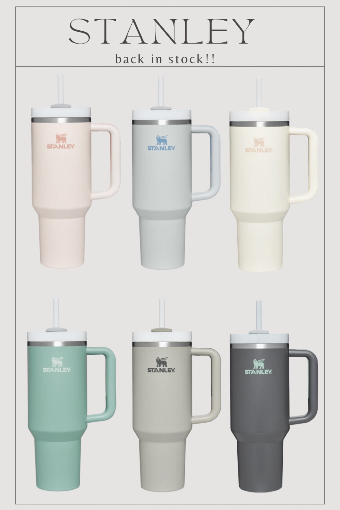 Stanley cups back in stock

#stanley #christmasgift #laurabeverlin

#LTKSeasonal #LTKunder50 #LTKHoliday