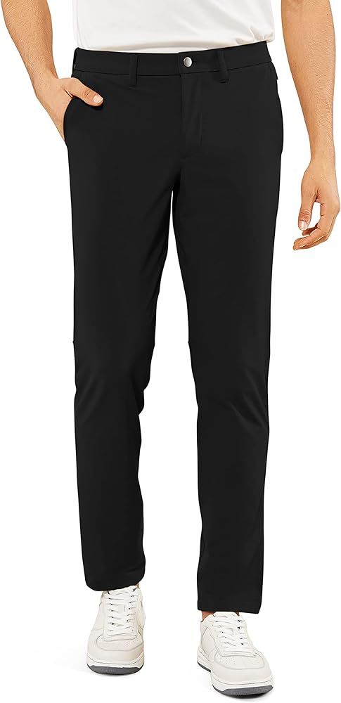 CRZ YOGA Men's Stretch Golf Pants - 31"/33"/35" Slim Fit Stretch Waterproof Outdoor Thick Golf Wo... | Amazon (US)