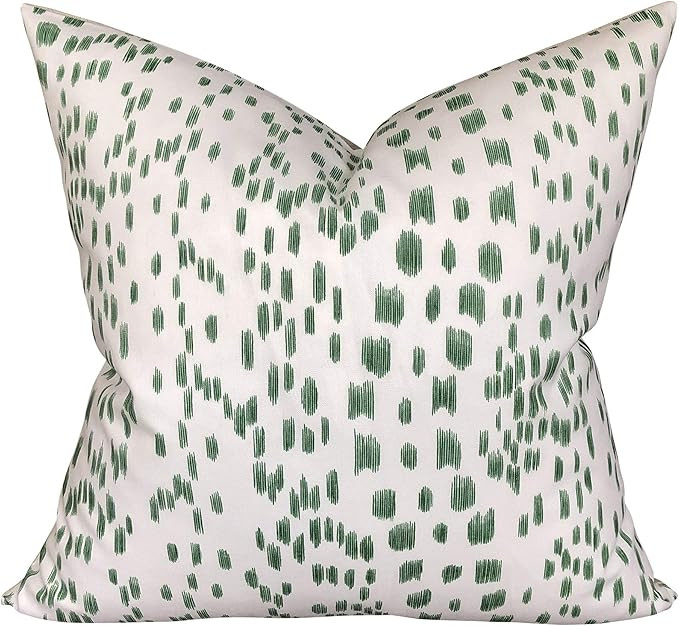 Flowershave357 Designer Brunschwig and Fils Les Touches in Green Pillow Cover Pillowcase Green Th... | Amazon (US)