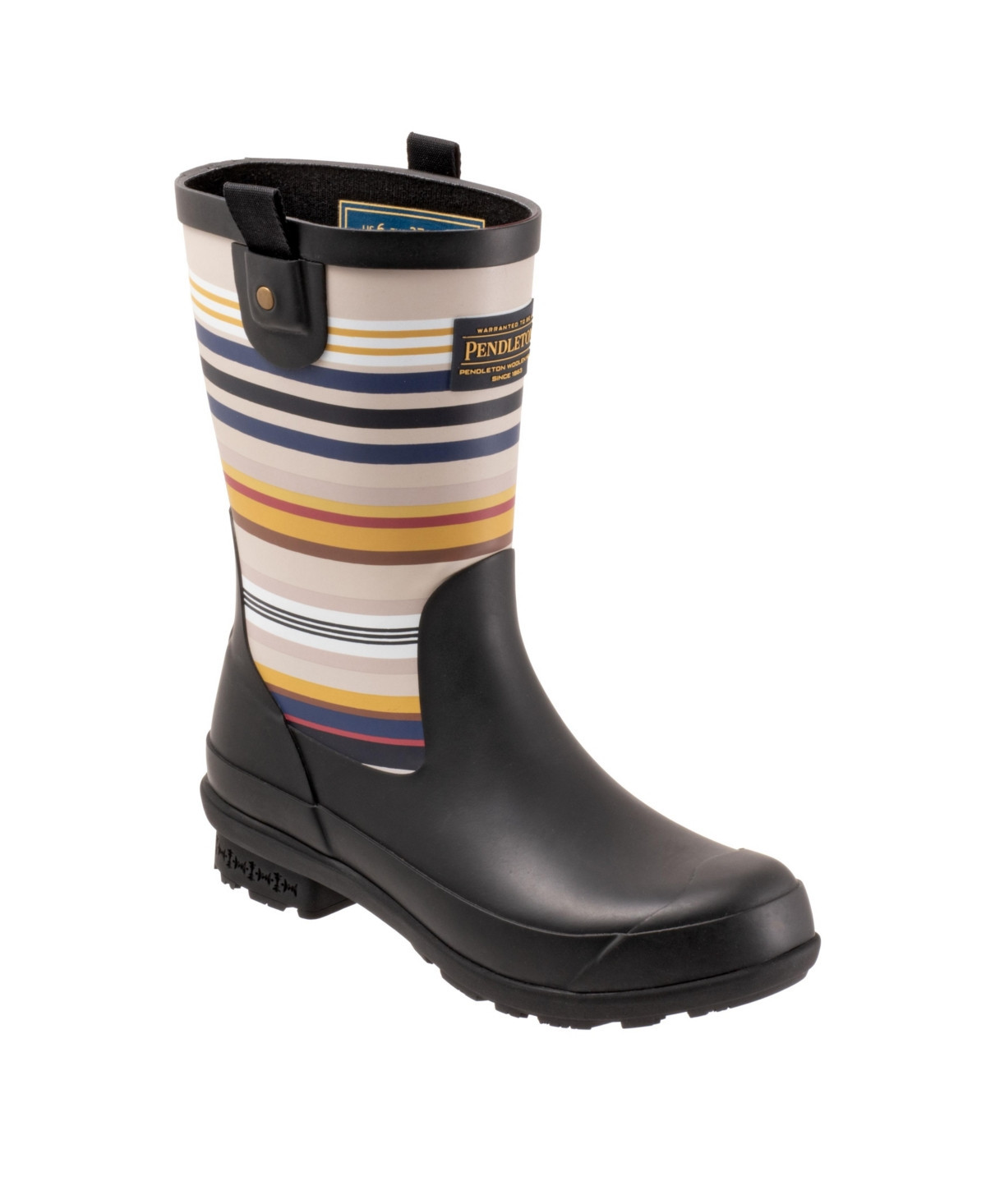 Pendleton Women's Bridger Stripe Mid Boots - Black | Macy's