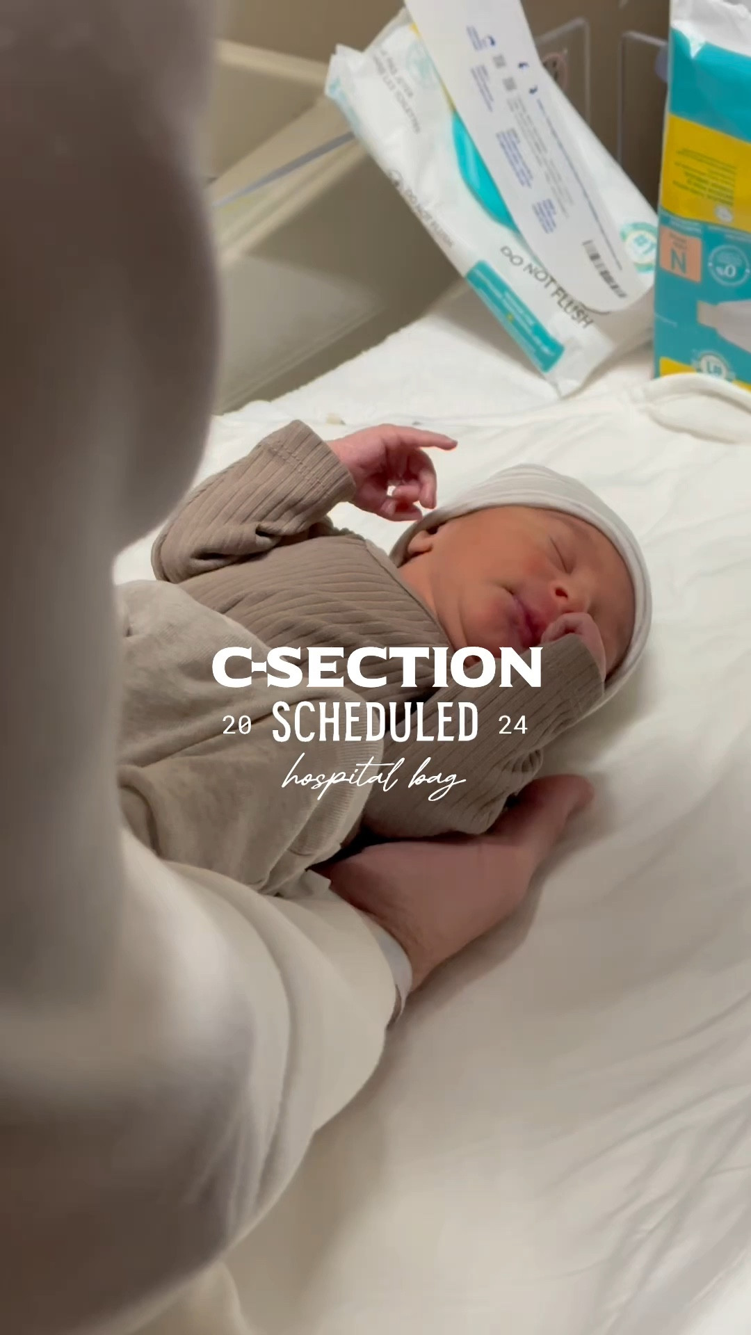 second time c-section delivery essentials for baby and momma 🕊️ (toiletry bag edition) 

see previous posts for baby bag & for momma bag. 

#LTKhospitalbag 

#LTKbump #LTKbaby #LTKVideo