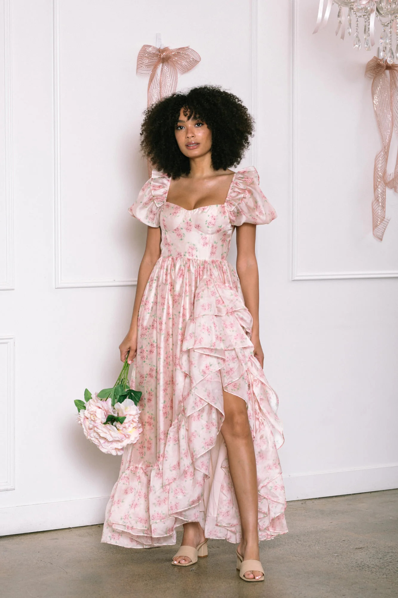 Giselle Ruffled Maxi Dress | Morning Lavender